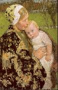 Melchers, Gari Julius Motherhood oil painting reproduction